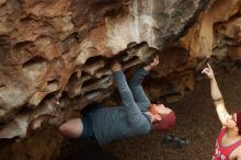 Bouldering in Hueco Tanks on 11/23/2018 with Blue Lizard Climbing and Yoga

Filename: SRM_20181123_1557330.jpg
Aperture: f/3.5
Shutter Speed: 1/250
Body: Canon EOS-1D Mark II
Lens: Canon EF 50mm f/1.8 II