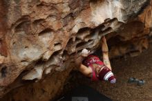 Bouldering in Hueco Tanks on 11/23/2018 with Blue Lizard Climbing and Yoga

Filename: SRM_20181123_1558430.jpg
Aperture: f/3.2
Shutter Speed: 1/250
Body: Canon EOS-1D Mark II
Lens: Canon EF 50mm f/1.8 II