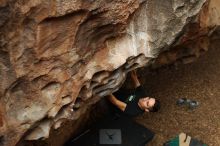 Bouldering in Hueco Tanks on 11/23/2018 with Blue Lizard Climbing and Yoga

Filename: SRM_20181123_1603060.jpg
Aperture: f/3.5
Shutter Speed: 1/250
Body: Canon EOS-1D Mark II
Lens: Canon EF 50mm f/1.8 II