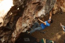 Bouldering in Hueco Tanks on 11/23/2018 with Blue Lizard Climbing and Yoga

Filename: SRM_20181123_1604450.jpg
Aperture: f/3.5
Shutter Speed: 1/250
Body: Canon EOS-1D Mark II
Lens: Canon EF 50mm f/1.8 II