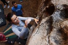 Bouldering in Hueco Tanks on 11/23/2018 with Blue Lizard Climbing and Yoga

Filename: SRM_20181123_1609260.jpg
Aperture: f/4.0
Shutter Speed: 1/125
Body: Canon EOS-1D Mark II
Lens: Canon EF 16-35mm f/2.8 L