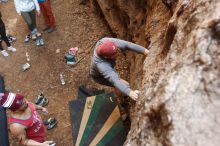 Bouldering in Hueco Tanks on 11/23/2018 with Blue Lizard Climbing and Yoga

Filename: SRM_20181123_1614090.jpg
Aperture: f/3.2
Shutter Speed: 1/125
Body: Canon EOS-1D Mark II
Lens: Canon EF 16-35mm f/2.8 L