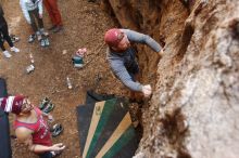 Bouldering in Hueco Tanks on 11/23/2018 with Blue Lizard Climbing and Yoga

Filename: SRM_20181123_1614100.jpg
Aperture: f/3.2
Shutter Speed: 1/125
Body: Canon EOS-1D Mark II
Lens: Canon EF 16-35mm f/2.8 L