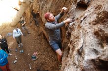 Bouldering in Hueco Tanks on 11/23/2018 with Blue Lizard Climbing and Yoga

Filename: SRM_20181123_1614260.jpg
Aperture: f/3.5
Shutter Speed: 1/125
Body: Canon EOS-1D Mark II
Lens: Canon EF 16-35mm f/2.8 L