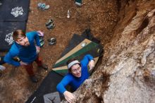 Bouldering in Hueco Tanks on 11/23/2018 with Blue Lizard Climbing and Yoga

Filename: SRM_20181123_1617150.jpg
Aperture: f/3.5
Shutter Speed: 1/125
Body: Canon EOS-1D Mark II
Lens: Canon EF 16-35mm f/2.8 L