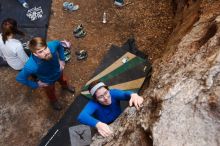 Bouldering in Hueco Tanks on 11/23/2018 with Blue Lizard Climbing and Yoga

Filename: SRM_20181123_1617151.jpg
Aperture: f/3.5
Shutter Speed: 1/125
Body: Canon EOS-1D Mark II
Lens: Canon EF 16-35mm f/2.8 L