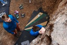 Bouldering in Hueco Tanks on 11/23/2018 with Blue Lizard Climbing and Yoga

Filename: SRM_20181123_1617420.jpg
Aperture: f/3.5
Shutter Speed: 1/125
Body: Canon EOS-1D Mark II
Lens: Canon EF 16-35mm f/2.8 L