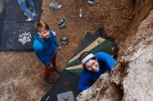 Bouldering in Hueco Tanks on 11/23/2018 with Blue Lizard Climbing and Yoga

Filename: SRM_20181123_1618010.jpg
Aperture: f/4.0
Shutter Speed: 1/125
Body: Canon EOS-1D Mark II
Lens: Canon EF 16-35mm f/2.8 L