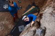 Bouldering in Hueco Tanks on 11/23/2018 with Blue Lizard Climbing and Yoga

Filename: SRM_20181123_1618020.jpg
Aperture: f/4.5
Shutter Speed: 1/125
Body: Canon EOS-1D Mark II
Lens: Canon EF 16-35mm f/2.8 L