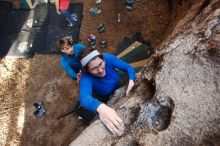 Bouldering in Hueco Tanks on 11/23/2018 with Blue Lizard Climbing and Yoga

Filename: SRM_20181123_1618080.jpg
Aperture: f/4.5
Shutter Speed: 1/125
Body: Canon EOS-1D Mark II
Lens: Canon EF 16-35mm f/2.8 L