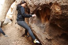 Bouldering in Hueco Tanks on 11/23/2018 with Blue Lizard Climbing and Yoga

Filename: SRM_20181123_1623560.jpg
Aperture: f/2.8
Shutter Speed: 1/125
Body: Canon EOS-1D Mark II
Lens: Canon EF 16-35mm f/2.8 L