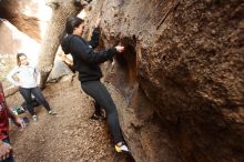 Bouldering in Hueco Tanks on 11/23/2018 with Blue Lizard Climbing and Yoga

Filename: SRM_20181123_1624020.jpg
Aperture: f/3.2
Shutter Speed: 1/125
Body: Canon EOS-1D Mark II
Lens: Canon EF 16-35mm f/2.8 L