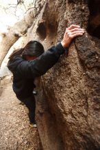 Bouldering in Hueco Tanks on 11/23/2018 with Blue Lizard Climbing and Yoga

Filename: SRM_20181123_1624260.jpg
Aperture: f/2.8
Shutter Speed: 1/125
Body: Canon EOS-1D Mark II
Lens: Canon EF 16-35mm f/2.8 L