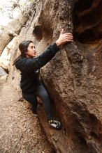 Bouldering in Hueco Tanks on 11/23/2018 with Blue Lizard Climbing and Yoga

Filename: SRM_20181123_1624290.jpg
Aperture: f/2.8
Shutter Speed: 1/125
Body: Canon EOS-1D Mark II
Lens: Canon EF 16-35mm f/2.8 L