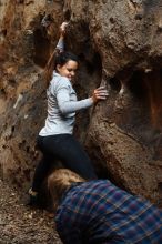 Bouldering in Hueco Tanks on 11/23/2018 with Blue Lizard Climbing and Yoga

Filename: SRM_20181123_1630290.jpg
Aperture: f/4.0
Shutter Speed: 1/100
Body: Canon EOS-1D Mark II
Lens: Canon EF 50mm f/1.8 II
