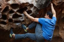 Bouldering in Hueco Tanks on 11/23/2018 with Blue Lizard Climbing and Yoga

Filename: SRM_20181123_1637100.jpg
Aperture: f/3.2
Shutter Speed: 1/250
Body: Canon EOS-1D Mark II
Lens: Canon EF 50mm f/1.8 II