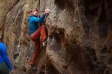 Bouldering in Hueco Tanks on 11/23/2018 with Blue Lizard Climbing and Yoga

Filename: SRM_20181123_1637570.jpg
Aperture: f/1.8
Shutter Speed: 1/250
Body: Canon EOS-1D Mark II
Lens: Canon EF 50mm f/1.8 II