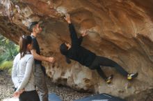 Bouldering in Hueco Tanks on 11/23/2018 with Blue Lizard Climbing and Yoga

Filename: SRM_20181123_1641480.jpg
Aperture: f/2.0
Shutter Speed: 1/250
Body: Canon EOS-1D Mark II
Lens: Canon EF 50mm f/1.8 II