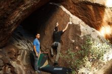 Bouldering in Hueco Tanks on 11/23/2018 with Blue Lizard Climbing and Yoga

Filename: SRM_20181123_1653230.jpg
Aperture: f/4.5
Shutter Speed: 1/160
Body: Canon EOS-1D Mark II
Lens: Canon EF 50mm f/1.8 II