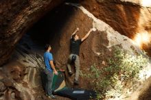 Bouldering in Hueco Tanks on 11/23/2018 with Blue Lizard Climbing and Yoga

Filename: SRM_20181123_1653310.jpg
Aperture: f/4.5
Shutter Speed: 1/160
Body: Canon EOS-1D Mark II
Lens: Canon EF 50mm f/1.8 II