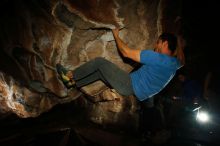 Bouldering in Hueco Tanks on 11/23/2018 with Blue Lizard Climbing and Yoga

Filename: SRM_20181123_1724060.jpg
Aperture: f/8.0
Shutter Speed: 1/250
Body: Canon EOS-1D Mark II
Lens: Canon EF 16-35mm f/2.8 L