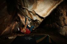 Bouldering in Hueco Tanks on 11/23/2018 with Blue Lizard Climbing and Yoga

Filename: SRM_20181123_1731590.jpg
Aperture: f/8.0
Shutter Speed: 1/250
Body: Canon EOS-1D Mark II
Lens: Canon EF 16-35mm f/2.8 L