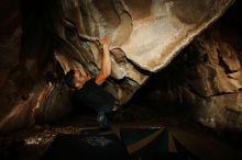 Bouldering in Hueco Tanks on 11/23/2018 with Blue Lizard Climbing and Yoga

Filename: SRM_20181123_1735410.jpg
Aperture: f/8.0
Shutter Speed: 1/250
Body: Canon EOS-1D Mark II
Lens: Canon EF 16-35mm f/2.8 L