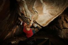 Bouldering in Hueco Tanks on 11/23/2018 with Blue Lizard Climbing and Yoga

Filename: SRM_20181123_1738450.jpg
Aperture: f/8.0
Shutter Speed: 1/250
Body: Canon EOS-1D Mark II
Lens: Canon EF 16-35mm f/2.8 L