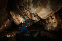 Bouldering in Hueco Tanks on 11/23/2018 with Blue Lizard Climbing and Yoga

Filename: SRM_20181123_1740190.jpg
Aperture: f/8.0
Shutter Speed: 1/250
Body: Canon EOS-1D Mark II
Lens: Canon EF 16-35mm f/2.8 L