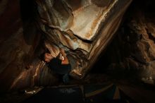 Bouldering in Hueco Tanks on 11/23/2018 with Blue Lizard Climbing and Yoga

Filename: SRM_20181123_1742030.jpg
Aperture: f/8.0
Shutter Speed: 1/250
Body: Canon EOS-1D Mark II
Lens: Canon EF 16-35mm f/2.8 L