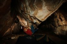 Bouldering in Hueco Tanks on 11/23/2018 with Blue Lizard Climbing and Yoga

Filename: SRM_20181123_1743040.jpg
Aperture: f/8.0
Shutter Speed: 1/250
Body: Canon EOS-1D Mark II
Lens: Canon EF 16-35mm f/2.8 L