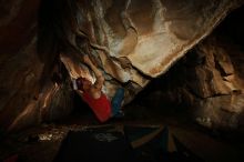 Bouldering in Hueco Tanks on 11/23/2018 with Blue Lizard Climbing and Yoga

Filename: SRM_20181123_1743060.jpg
Aperture: f/8.0
Shutter Speed: 1/250
Body: Canon EOS-1D Mark II
Lens: Canon EF 16-35mm f/2.8 L