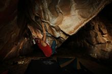 Bouldering in Hueco Tanks on 11/23/2018 with Blue Lizard Climbing and Yoga

Filename: SRM_20181123_1743070.jpg
Aperture: f/8.0
Shutter Speed: 1/250
Body: Canon EOS-1D Mark II
Lens: Canon EF 16-35mm f/2.8 L