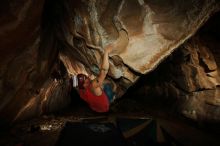 Bouldering in Hueco Tanks on 11/23/2018 with Blue Lizard Climbing and Yoga

Filename: SRM_20181123_1743140.jpg
Aperture: f/8.0
Shutter Speed: 1/250
Body: Canon EOS-1D Mark II
Lens: Canon EF 16-35mm f/2.8 L