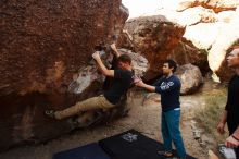 Bouldering in Hueco Tanks on 11/22/2018 with Blue Lizard Climbing and Yoga

Filename: SRM_20181122_1016130.jpg
Aperture: f/5.6
Shutter Speed: 1/320
Body: Canon EOS-1D Mark II
Lens: Canon EF 16-35mm f/2.8 L