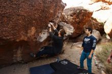 Bouldering in Hueco Tanks on 11/22/2018 with Blue Lizard Climbing and Yoga

Filename: SRM_20181122_1017200.jpg
Aperture: f/5.6
Shutter Speed: 1/250
Body: Canon EOS-1D Mark II
Lens: Canon EF 16-35mm f/2.8 L