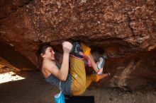Bouldering in Hueco Tanks on 11/22/2018 with Blue Lizard Climbing and Yoga

Filename: SRM_20181122_1026210.jpg
Aperture: f/5.6
Shutter Speed: 1/160
Body: Canon EOS-1D Mark II
Lens: Canon EF 16-35mm f/2.8 L