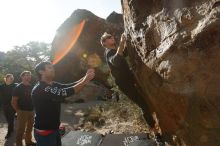Bouldering in Hueco Tanks on 11/22/2018 with Blue Lizard Climbing and Yoga

Filename: SRM_20181122_1028180.jpg
Aperture: f/5.6
Shutter Speed: 1/2500
Body: Canon EOS-1D Mark II
Lens: Canon EF 16-35mm f/2.8 L