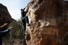 Bouldering in Hueco Tanks on 11/22/2018 with Blue Lizard Climbing and Yoga

Filename: SRM_20181122_1028350.jpg
Aperture: f/5.6
Shutter Speed: 1/2000
Body: Canon EOS-1D Mark II
Lens: Canon EF 16-35mm f/2.8 L