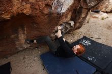Bouldering in Hueco Tanks on 11/22/2018 with Blue Lizard Climbing and Yoga

Filename: SRM_20181122_1033490.jpg
Aperture: f/5.6
Shutter Speed: 1/320
Body: Canon EOS-1D Mark II
Lens: Canon EF 16-35mm f/2.8 L