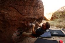 Bouldering in Hueco Tanks on 11/22/2018 with Blue Lizard Climbing and Yoga

Filename: SRM_20181122_1039590.jpg
Aperture: f/4.5
Shutter Speed: 1/640
Body: Canon EOS-1D Mark II
Lens: Canon EF 16-35mm f/2.8 L