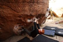 Bouldering in Hueco Tanks on 11/22/2018 with Blue Lizard Climbing and Yoga

Filename: SRM_20181122_1041200.jpg
Aperture: f/5.0
Shutter Speed: 1/400
Body: Canon EOS-1D Mark II
Lens: Canon EF 16-35mm f/2.8 L