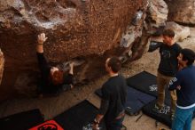 Bouldering in Hueco Tanks on 11/22/2018 with Blue Lizard Climbing and Yoga

Filename: SRM_20181122_1055310.jpg
Aperture: f/5.6
Shutter Speed: 1/320
Body: Canon EOS-1D Mark II
Lens: Canon EF 16-35mm f/2.8 L