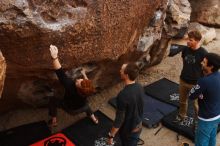 Bouldering in Hueco Tanks on 11/22/2018 with Blue Lizard Climbing and Yoga

Filename: SRM_20181122_1055311.jpg
Aperture: f/5.6
Shutter Speed: 1/320
Body: Canon EOS-1D Mark II
Lens: Canon EF 16-35mm f/2.8 L