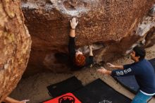 Bouldering in Hueco Tanks on 11/22/2018 with Blue Lizard Climbing and Yoga

Filename: SRM_20181122_1059010.jpg
Aperture: f/5.0
Shutter Speed: 1/320
Body: Canon EOS-1D Mark II
Lens: Canon EF 16-35mm f/2.8 L