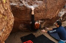 Bouldering in Hueco Tanks on 11/22/2018 with Blue Lizard Climbing and Yoga

Filename: SRM_20181122_1059060.jpg
Aperture: f/5.0
Shutter Speed: 1/320
Body: Canon EOS-1D Mark II
Lens: Canon EF 16-35mm f/2.8 L