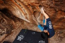 Bouldering in Hueco Tanks on 11/22/2018 with Blue Lizard Climbing and Yoga

Filename: SRM_20181122_1104180.jpg
Aperture: f/4.0
Shutter Speed: 1/400
Body: Canon EOS-1D Mark II
Lens: Canon EF 16-35mm f/2.8 L