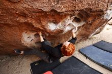 Bouldering in Hueco Tanks on 11/22/2018 with Blue Lizard Climbing and Yoga

Filename: SRM_20181122_1106590.jpg
Aperture: f/4.0
Shutter Speed: 1/400
Body: Canon EOS-1D Mark II
Lens: Canon EF 16-35mm f/2.8 L