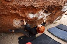 Bouldering in Hueco Tanks on 11/22/2018 with Blue Lizard Climbing and Yoga

Filename: SRM_20181122_1106590.jpg
Aperture: f/4.0
Shutter Speed: 1/400
Body: Canon EOS-1D Mark II
Lens: Canon EF 16-35mm f/2.8 L