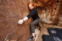 Bouldering in Hueco Tanks on 11/22/2018 with Blue Lizard Climbing and Yoga

Filename: SRM_20181122_1113040.jpg
Aperture: f/4.0
Shutter Speed: 1/250
Body: Canon EOS-1D Mark II
Lens: Canon EF 16-35mm f/2.8 L